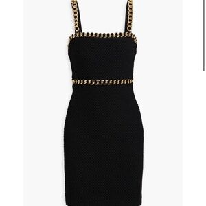 Alice and Olivia Kelly chain tweed dress